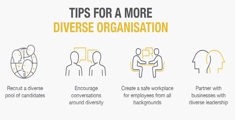 Tips for more diversity and inclusion
