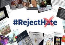 #RejectHate campaign to end hate speech on social media.