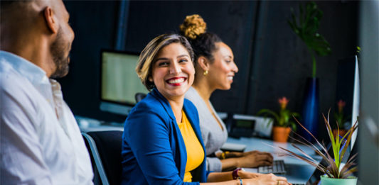 Hispanic/Latin professionals at work