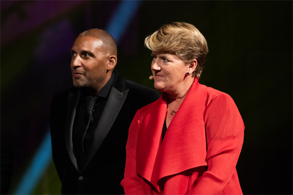 Paul Sesay, CEO of Inclusive Companies and Founder of the National Diversity Awards and broadcaster, presenter, journalist and author Clare Balding CBE