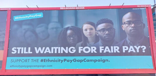 Ethnicity Pay Gap Billboard