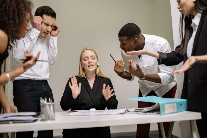 Stressed manager One in four UK managers regularly thinks about leaving their job because of the pressure and stress of managing people, reveals survey.