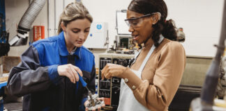 Young people with disabilities at work
